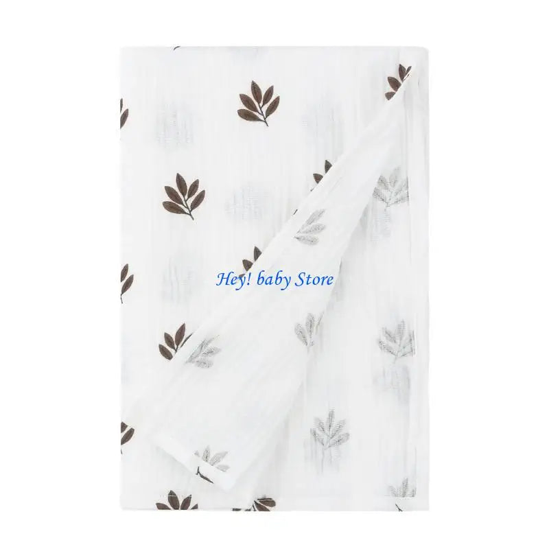 Muslin Swaddle Blanket Newborn | Soft Cotton Bamboo 33"