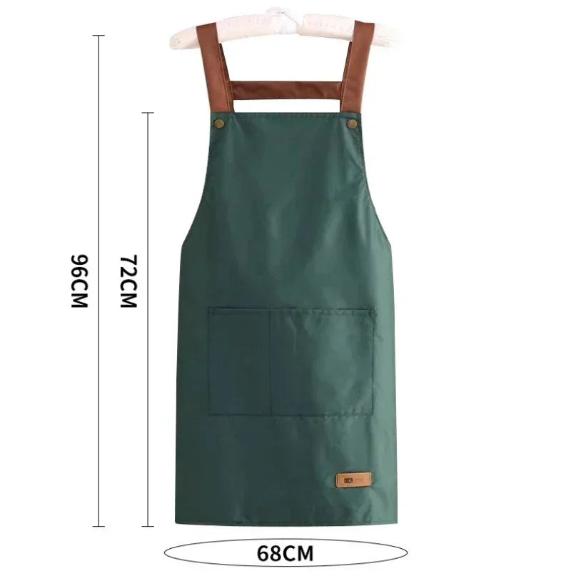 Waterproof Oil-Resistant PVC Kitchen Apron | Sleeveless Adult