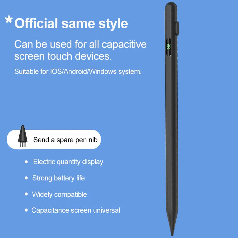Stylus pen for phone accessories Touch pencil for cell phone smart phone android universal stylus pen for ipad touch screen Peaceful Pleasures Health and Wellness Black(1pcs)
