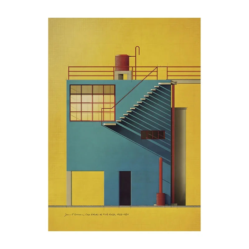 Bauhaus Exhibition Poster Chair Canvas Painting Bauhaus Print Wall Art Picture for Living Room Cuadros Home Decoratio Peaceful Pleasures Health and Wellness