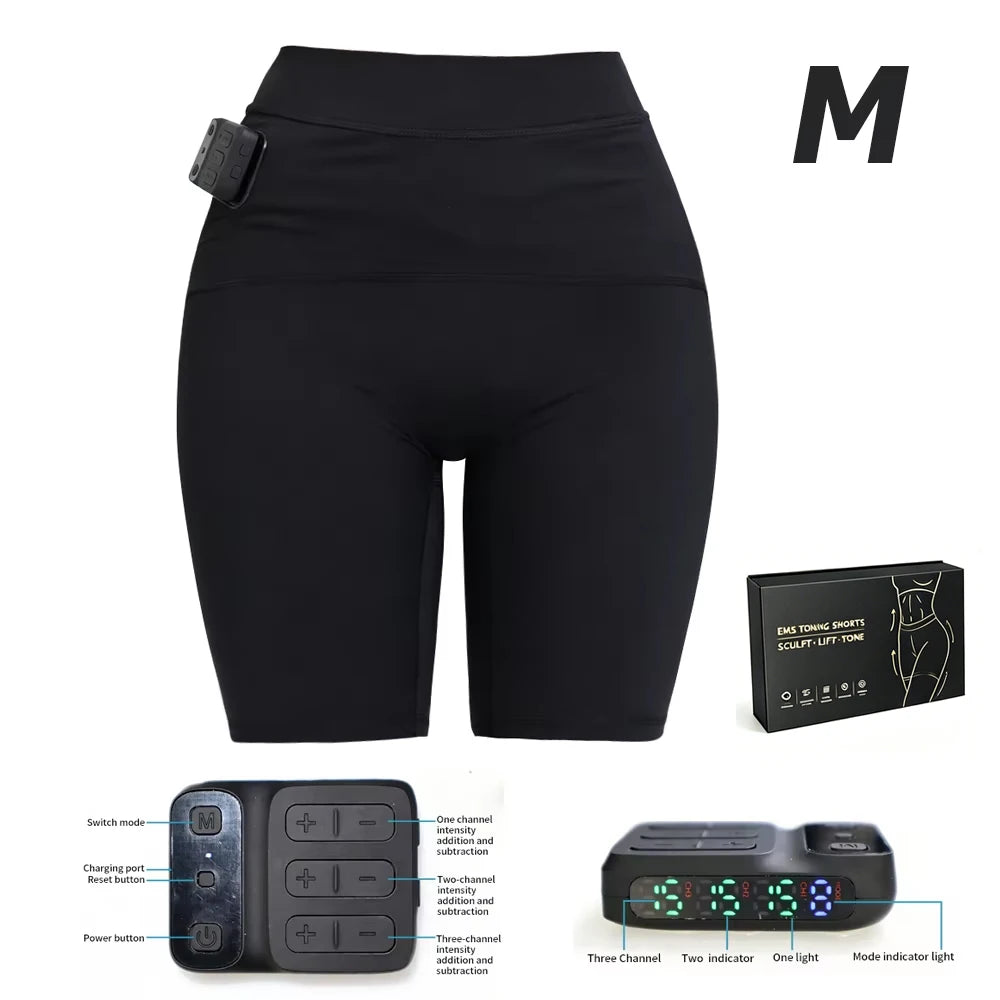VamsLuna EMS Muscle Stimulator Shorts | 3-Zone Wireless Massage