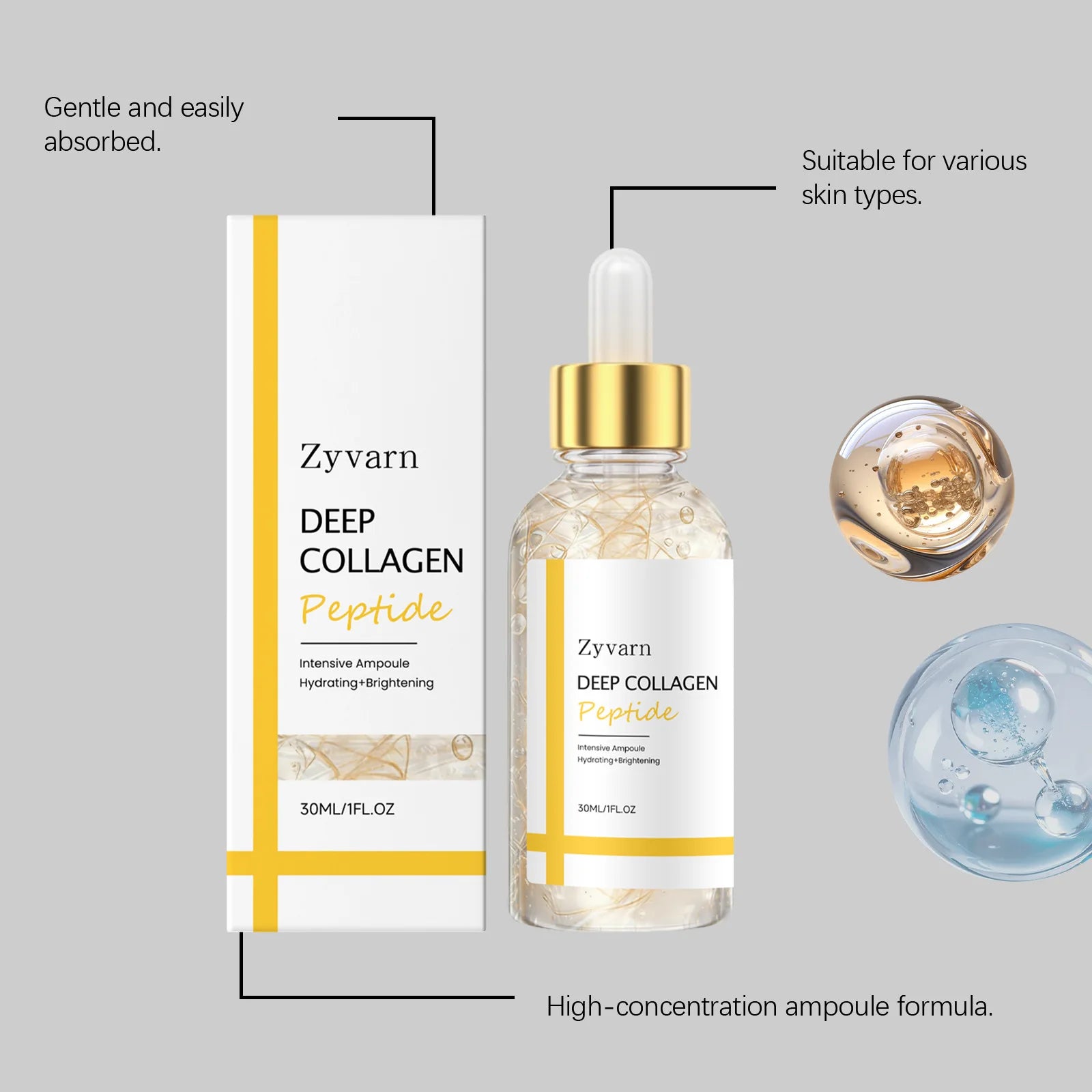 Silk Peptide Intensive Lifting Serum Rejuvenate Skin Enhance Elasticity Anti Wrinkles Serum Collagen Peptide Firming Skin Care Peaceful Pleasures Health and Wellness