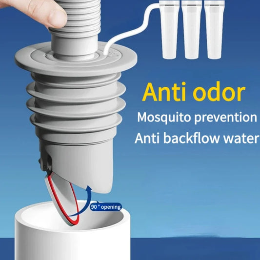 Silicone Drainage Bathroom Sewer Pipe Seal Anti-odor Anti-backflow Sink Drain Filter Water Plug Drains Bathrooms Accessories Peaceful Pleasures Health and Wellness