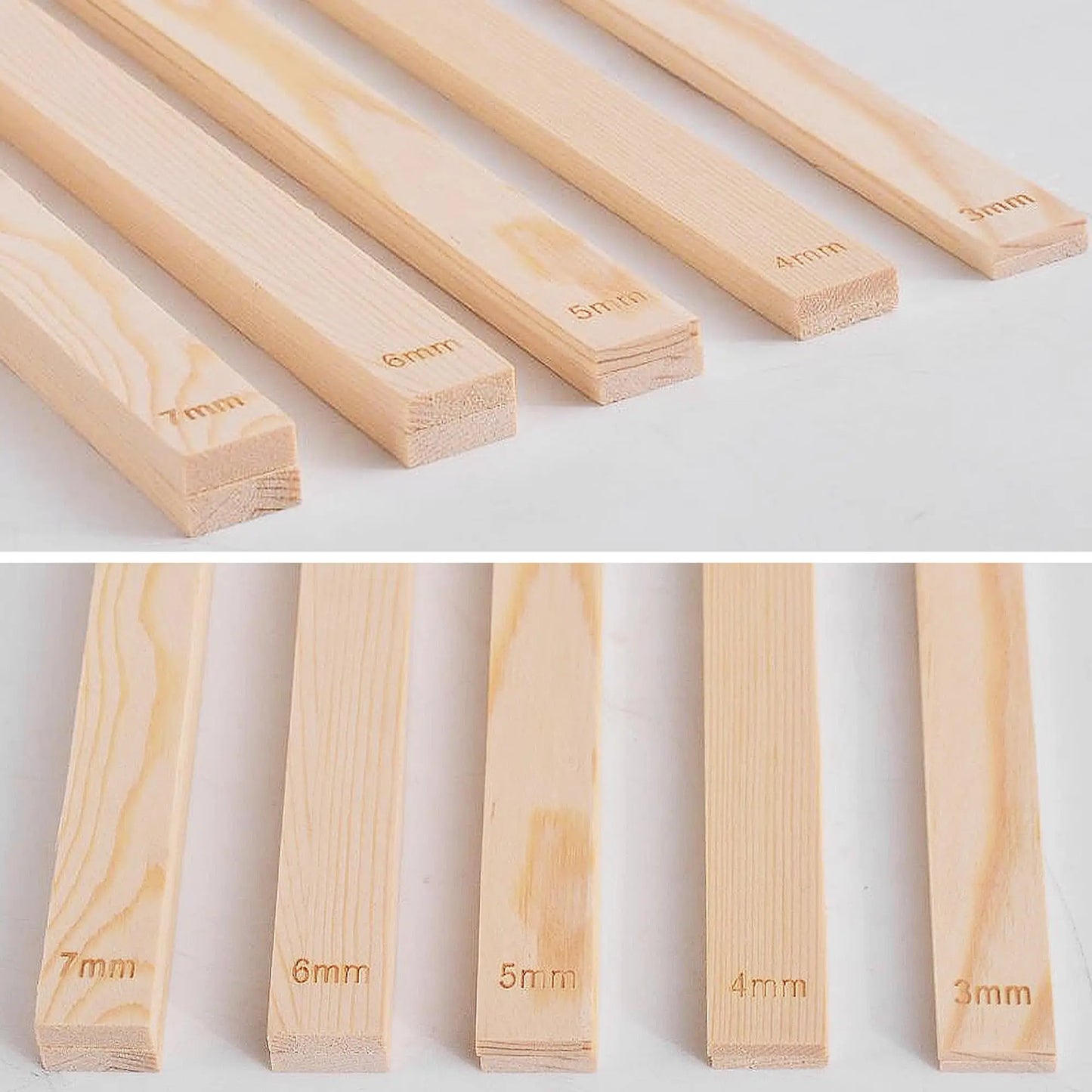 Wooden Clay Roller Multi-size Thickness Spacers Pottery Polymer