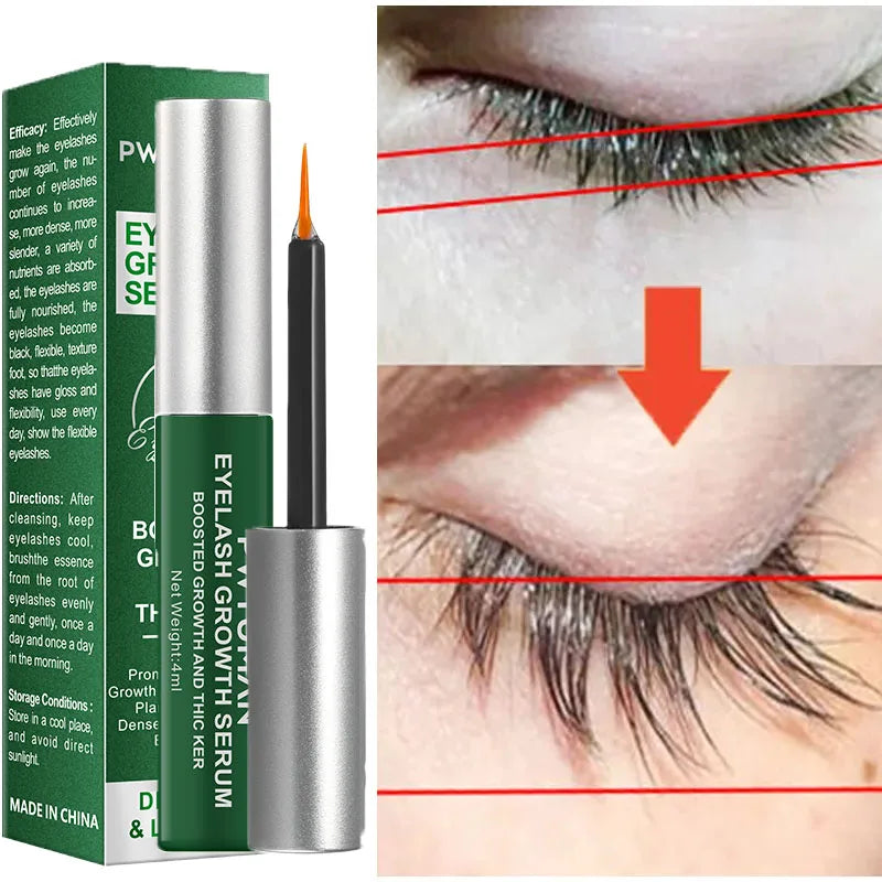 Fast Eyelash Growth Serum 7 Days Natural Eyelash Enhancer Longer Fuller Thicker Curling Lash Treatment Makeup Eye Care Products Peaceful Pleasures Health and Wellness