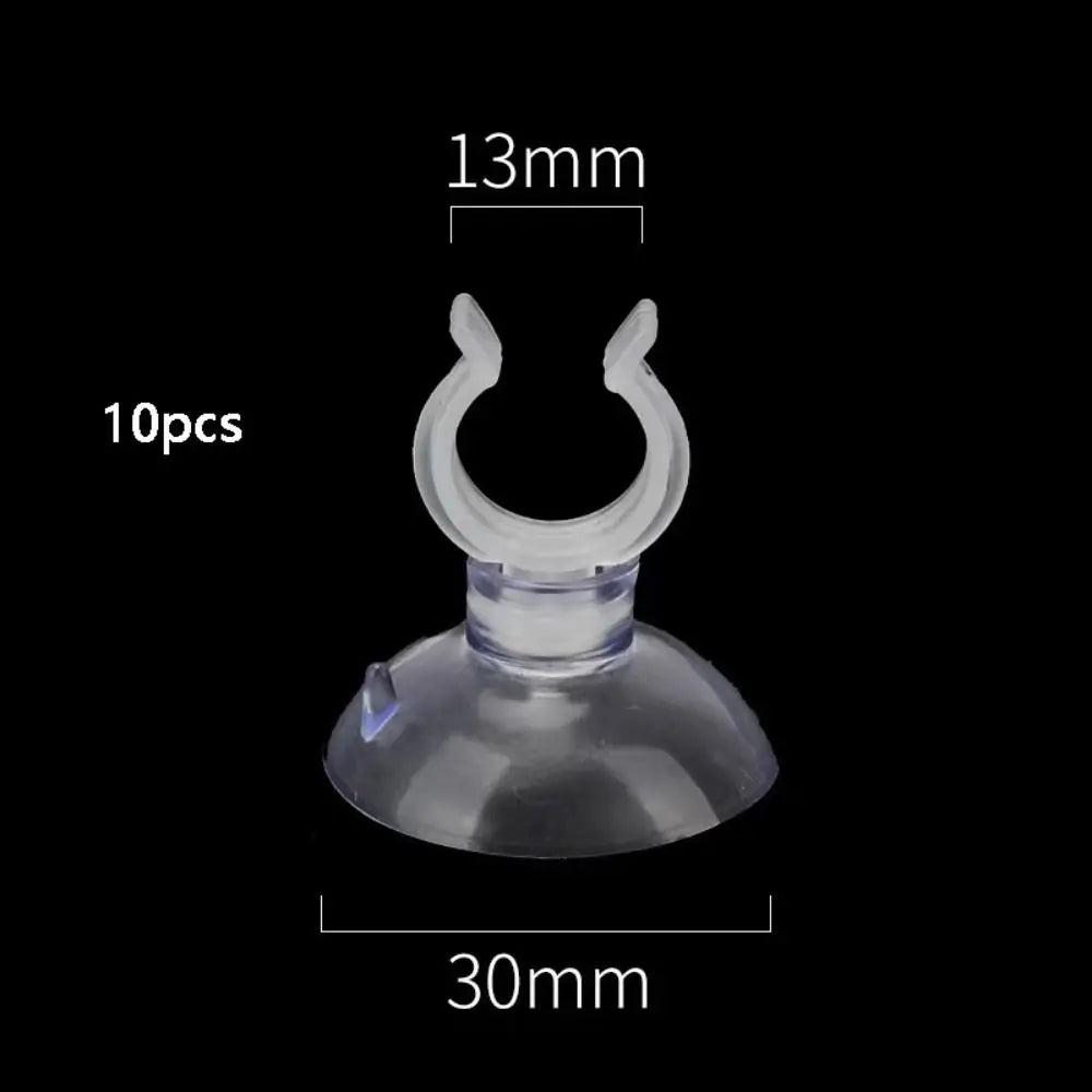 10-Pack Aquarium Suction Cups with Hook & Hose Clamp | Fish Tank