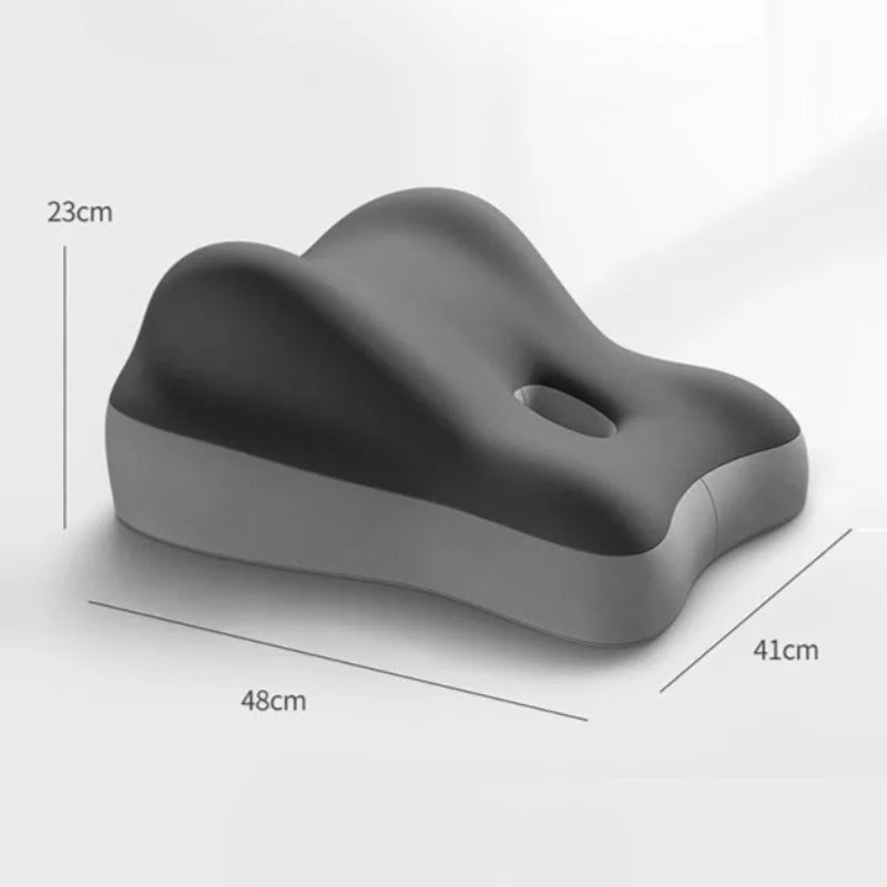 Multi-Functional Ergonomic Bed Pillow Bedroom Furniture Memory Foam Waist Cushion Cushion Tummy Pillow Wedge-shaped Pillow Peaceful Pleasures Health and Wellness GRAY