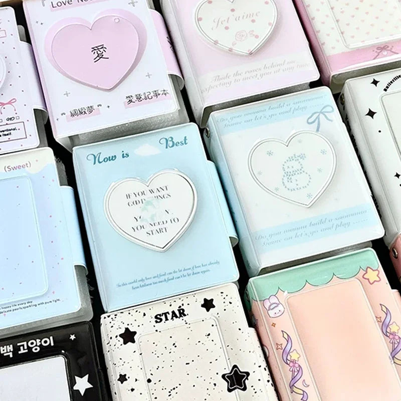 Mini Photo Card Album Book | PU Small Card Storage Binder