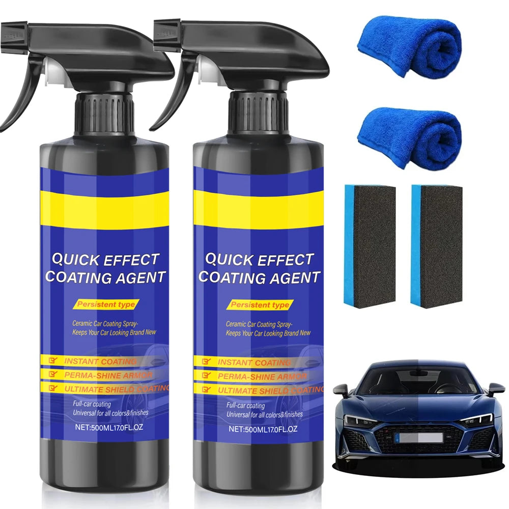 Car Coating Spray Quick Effect Coating Agent Coat Car Wax Car Scratch Wax Coating Spray Oil Film Emulsion Glass Cleaner Peaceful Pleasures Health and Wellness