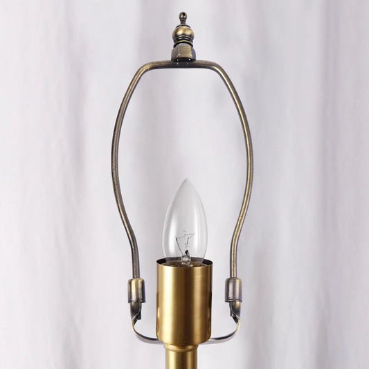 1Pcs Iron Horn Lamp Frame Lampshade Bracket 7 Inch Bronze Heavy Duty Stable Lamp Harp Holder for Home Office Decor Use Peaceful Pleasures Health and Wellness