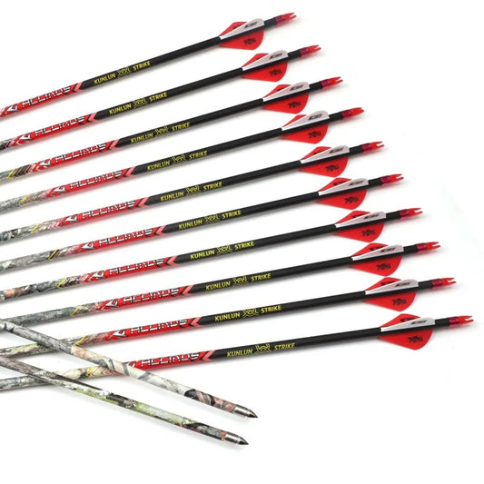 6 ID Pure Carbon Arrow Spine 250 Bow Archery Hunting Shooting Peaceful Pleasures Health and Wellness spine250-6pcs