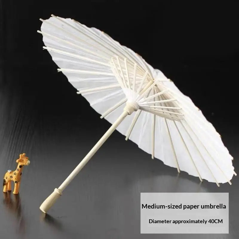 Blank DIY Oil Paper Umbrella – Art, Craft & Photo Prop 20–84cm