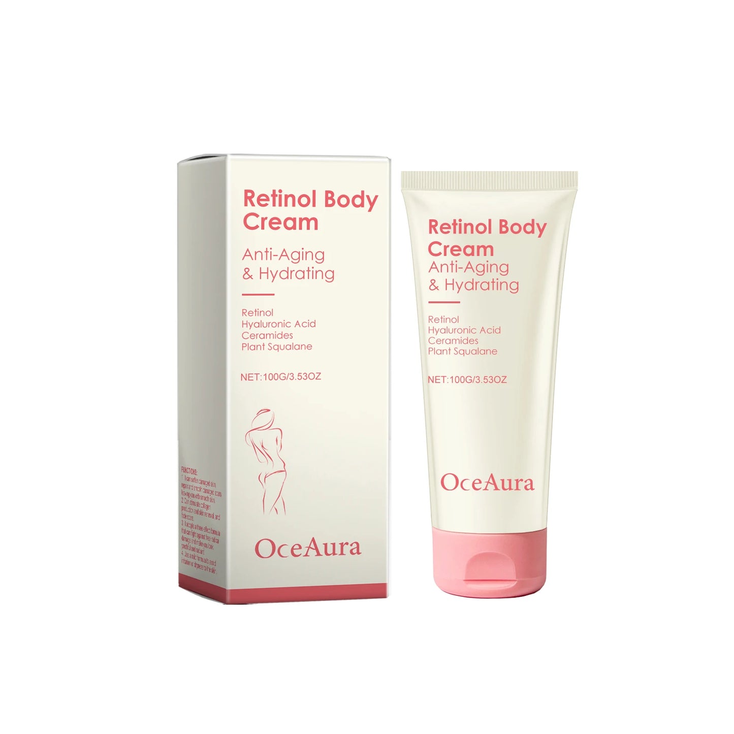 Retinol Firming Body Cream – Anti-Aging, Tighten & Cellulite Peaceful Pleasures Health and Wellness 100g Boxed