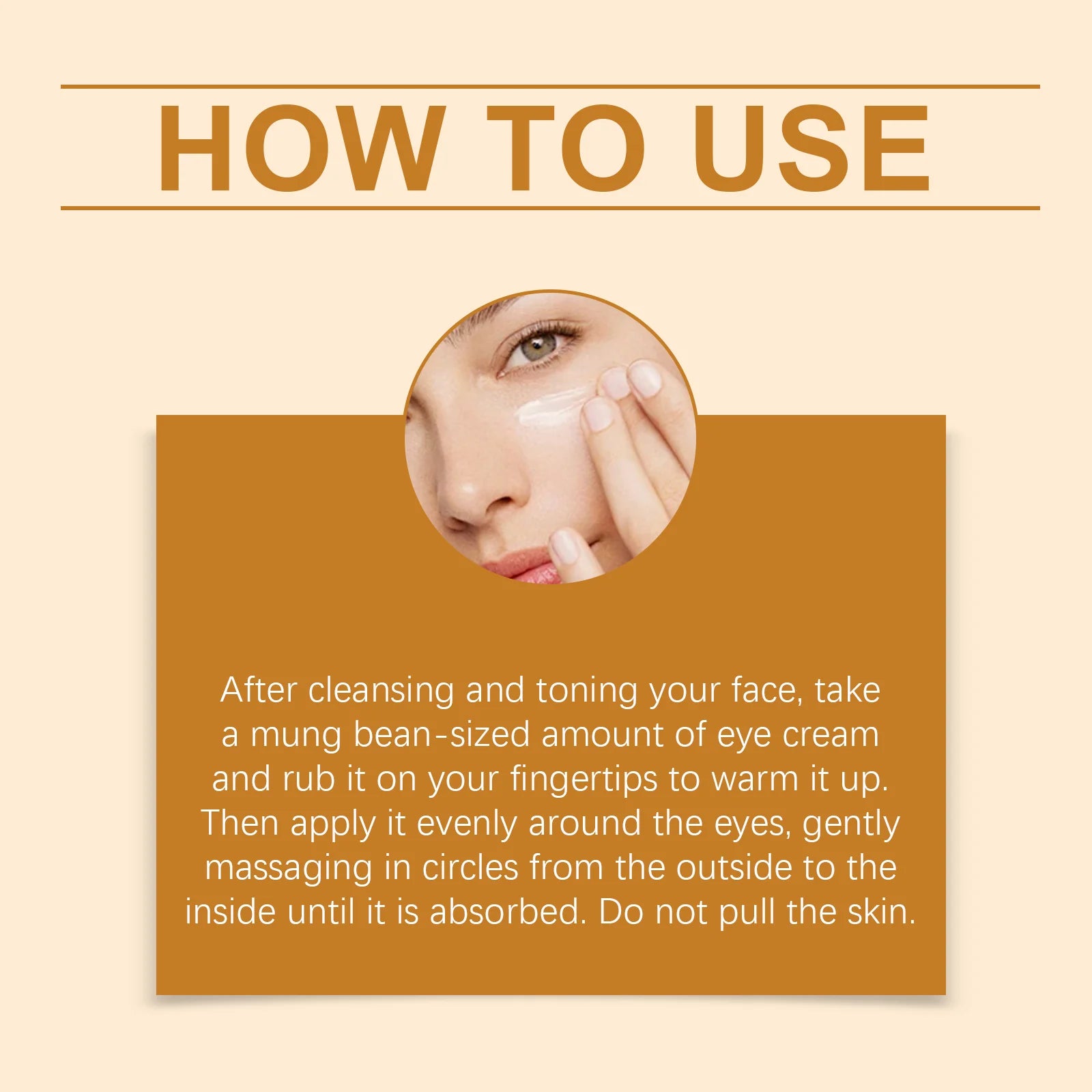 Remove Eye Bags Cream Anti-Aging Improve Puffiness Dark Circles Reduce Wrinkles Nourish Brighten Skin Retinol Firming Eye Cream Peaceful Pleasures Health and Wellness