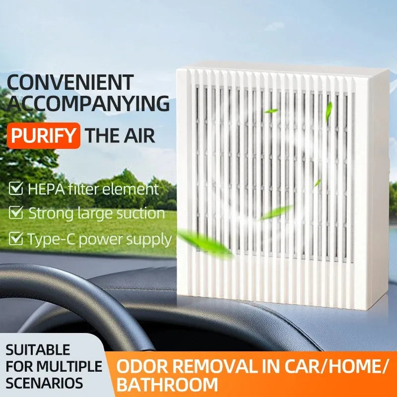 URGGU HEPA Desktop Air Purifier – Car, Bedroom & Office