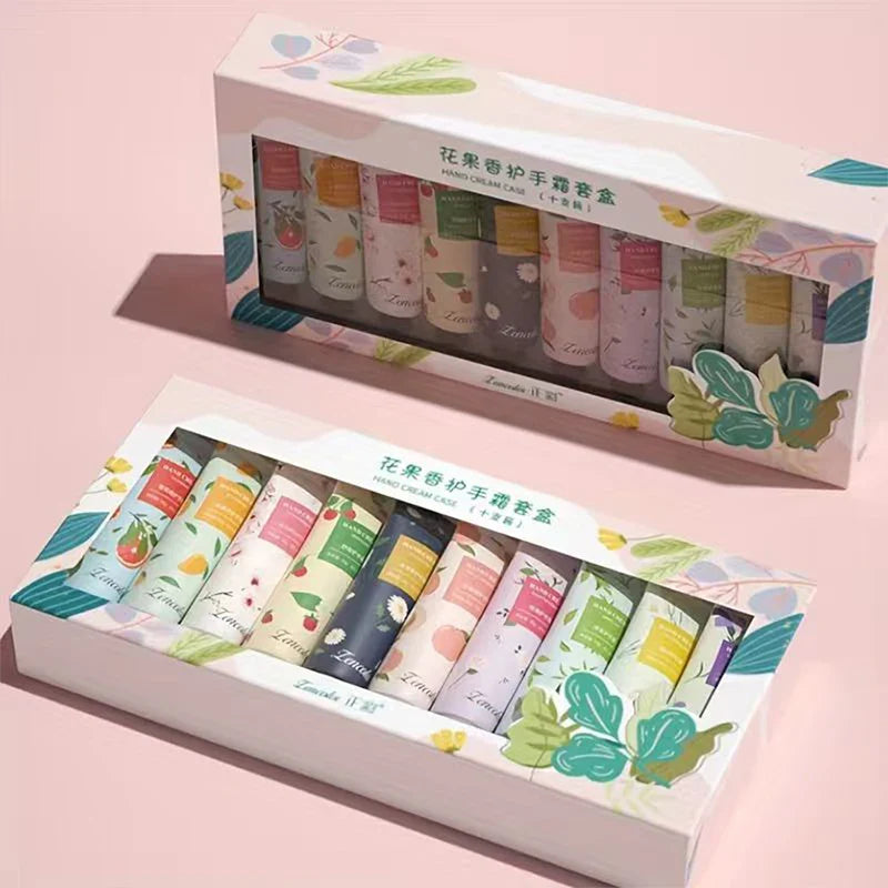 10-Piece Mini Shea Butter Hand Cream Set – Travel Gift Box