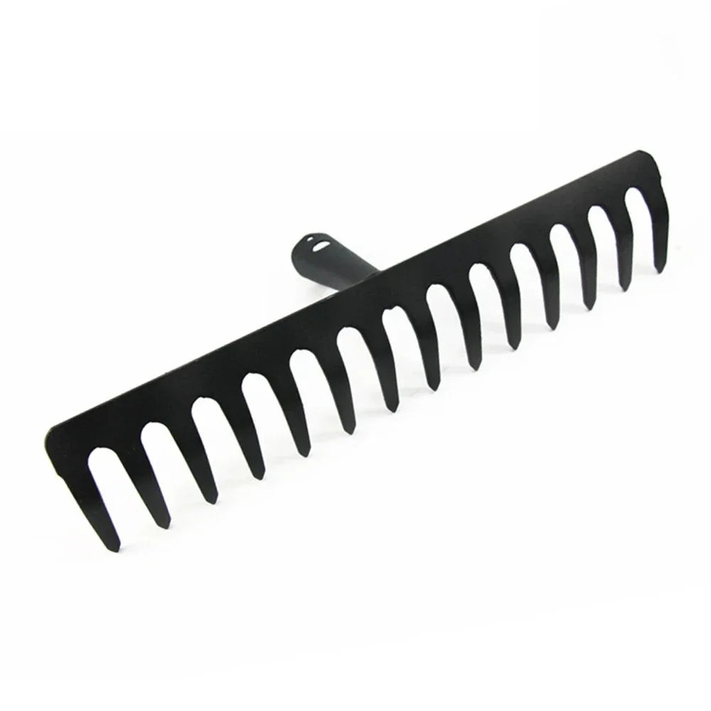 Farming Rake Stainless Steel Rake 14-Tooth Hay Deciduous Rake Pine Soil Rake Garden Gardening Tools Agricultural Farm Tools Peaceful Pleasures Health and Wellness