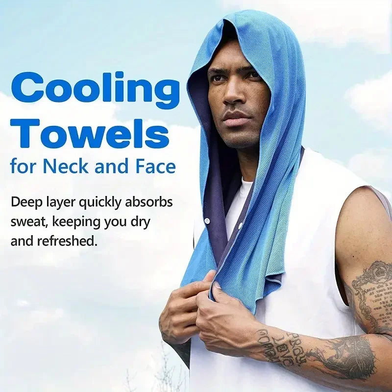 Cooling Hoodie Towel | Quick-Dry Microfiber Sports Towel