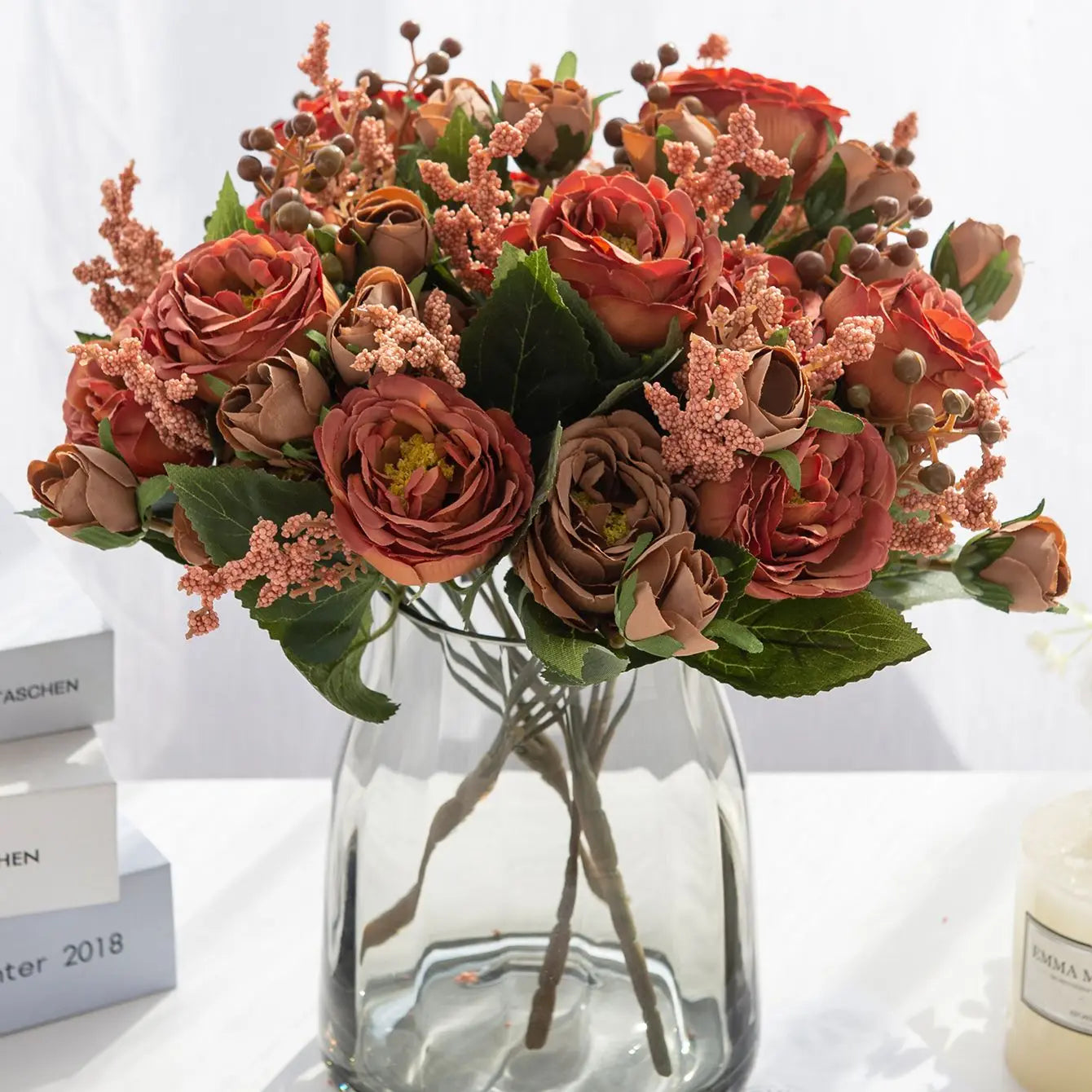 Artificial Silk Peony Roses | Wedding & Home Décor Flowers