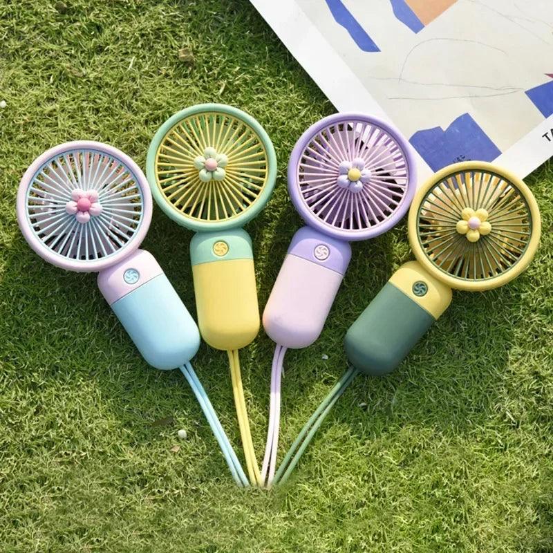 USB Mini Handheld Fan – Portable, Quiet & Desktop Stand