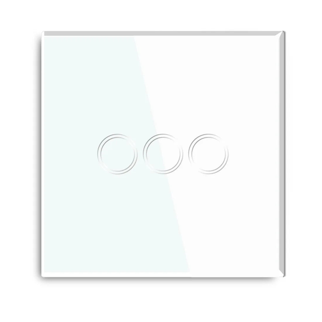 Matter Smart Wifi Wall Touch Switch No Neutral Wire Required Wireless Remote Control EU Switch For HomeKit Alexa Google Assistan Peaceful Pleasures Health and Wellness White 3 Gang