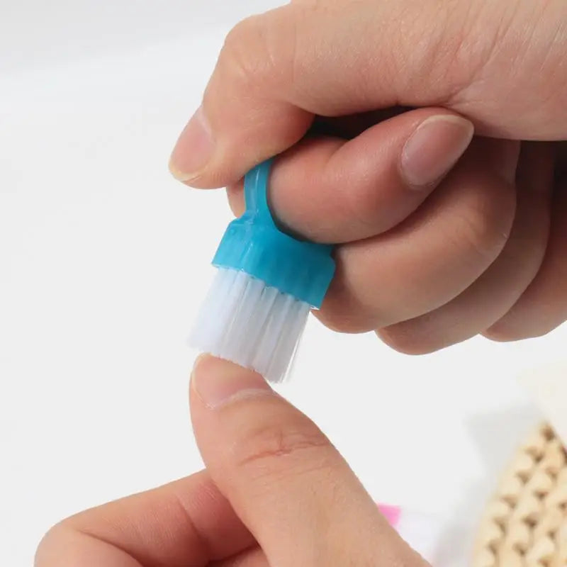 10Pcs Mini Ring Nail Dust Cleaning Brush Soft Hair DIY Nails Brushes Professional Dust Cleaning Make Up Brush Manicure Care Tool Peaceful Pleasures Health and Wellness