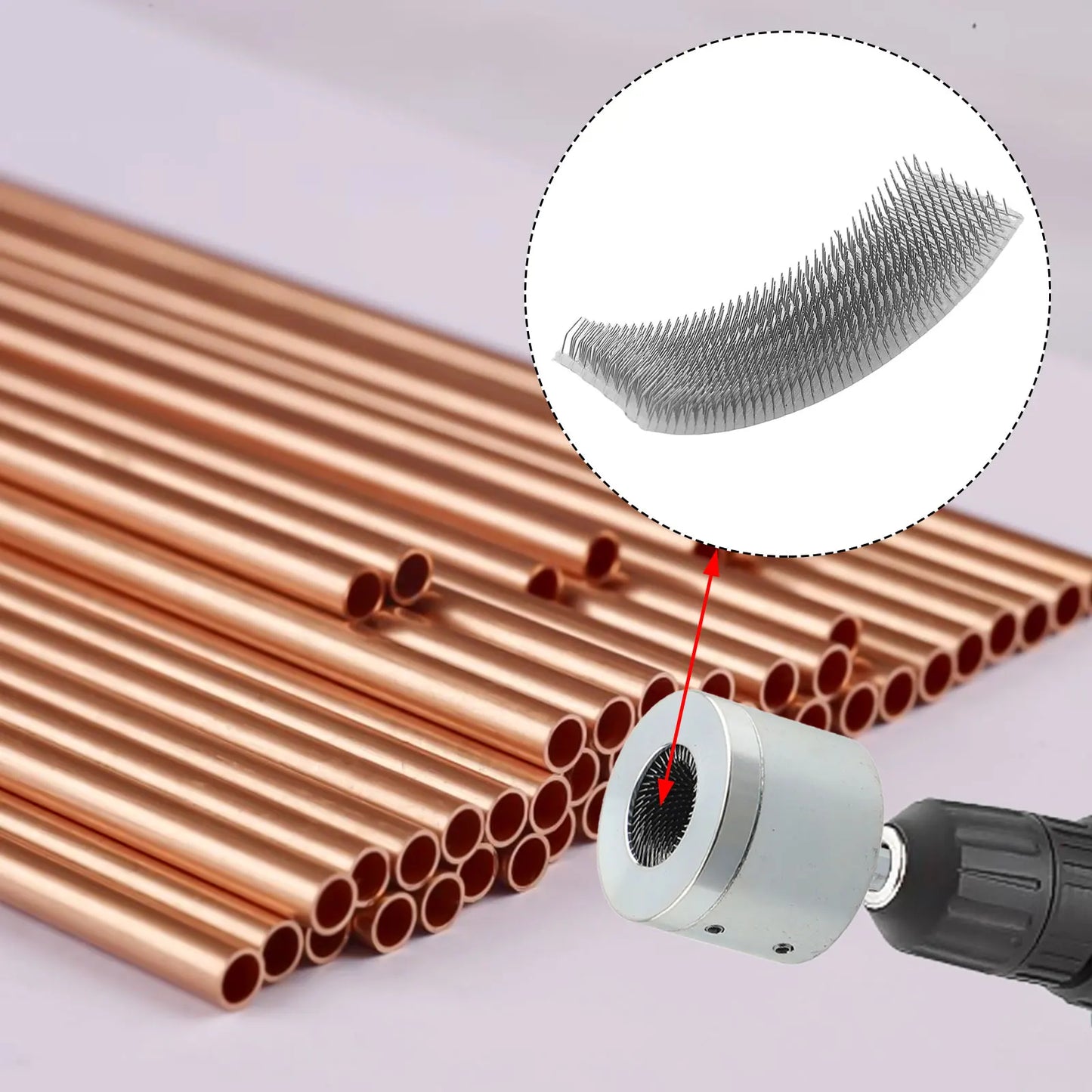 Metal Pipe Cleaner Replacement Sheets Battery Pile Head Brush Copper
