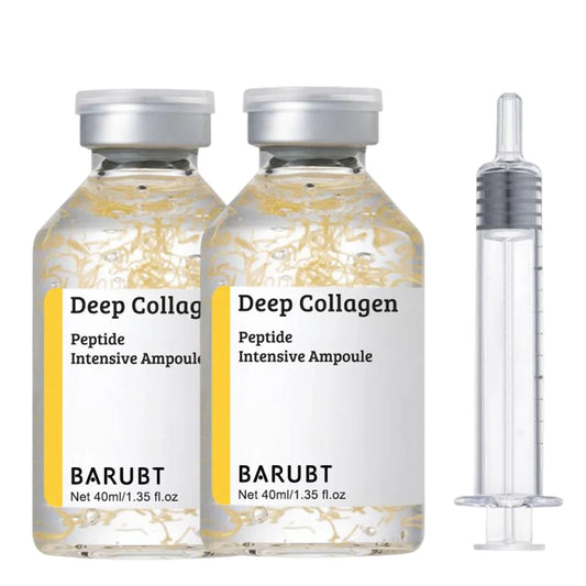 Korean Silk Collagen Essence Serum Deep Peptide Intensive Revitalizing Face Cream Anti-Wrinkle Firming Lifting Skin Care 40ml Peaceful Pleasures Health and Wellness 50mlX1