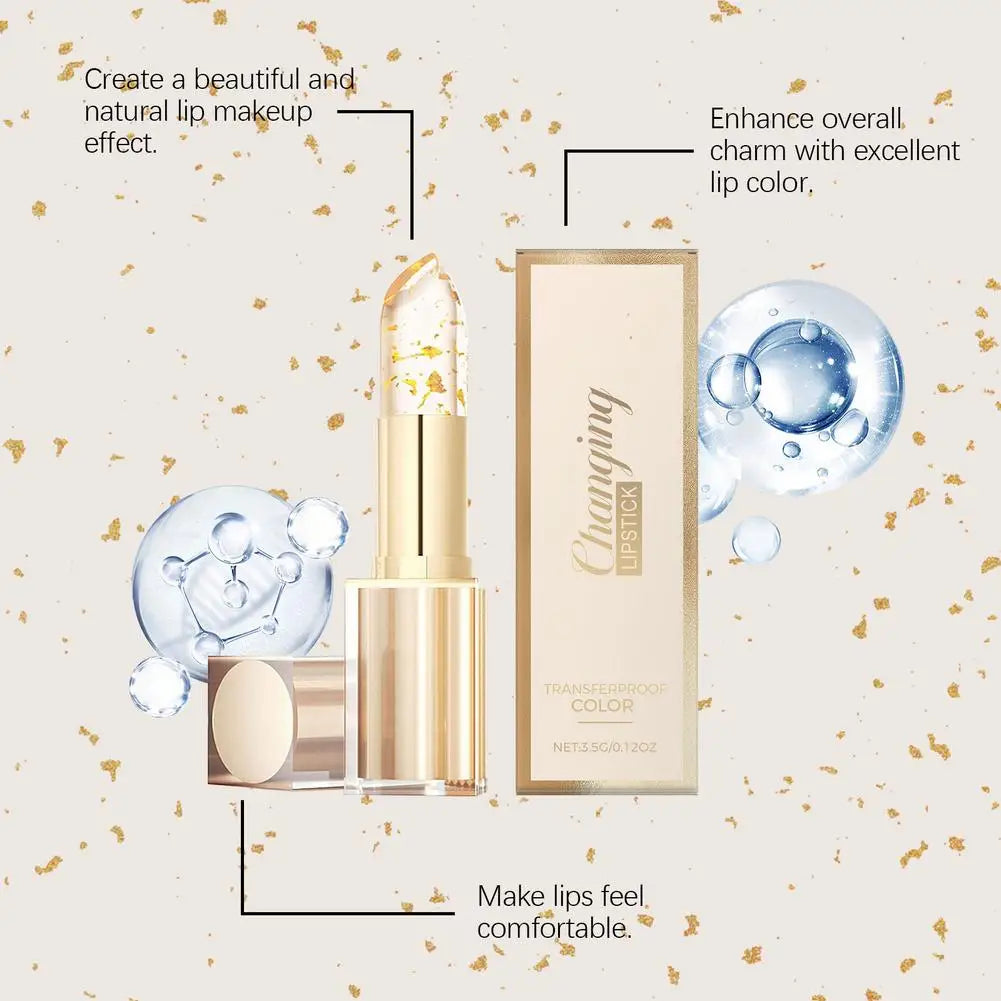 Color Changing Lipstick Deeply Moisturizing and Repairing Chapped Lip Lines Long Lasting 24H Moisturizing Glossy Shine Lip Gloss Peaceful Pleasures Health and Wellness