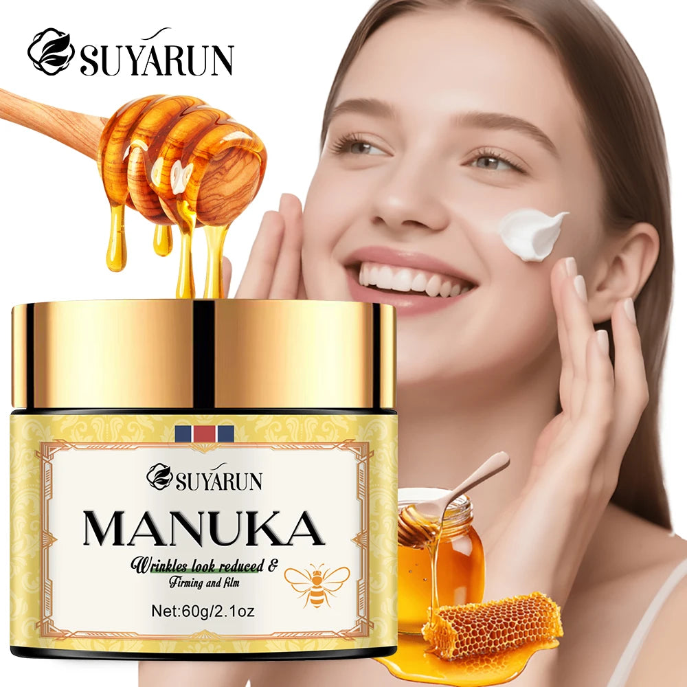 SUYARUN Manuka Honey Collagen & Retinol Moisturizer - Deep Hydration, Skin Repair, Brightening - For All Skin Types. Peaceful Pleasures Health and Wellness