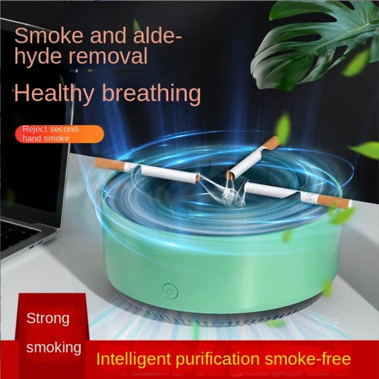 Portable Smokeless Ashtray Air Purifier Multi Filtration Removes Smoke Odor for Home Office Car Passive Smoking Protection Peaceful Pleasures Health and Wellness