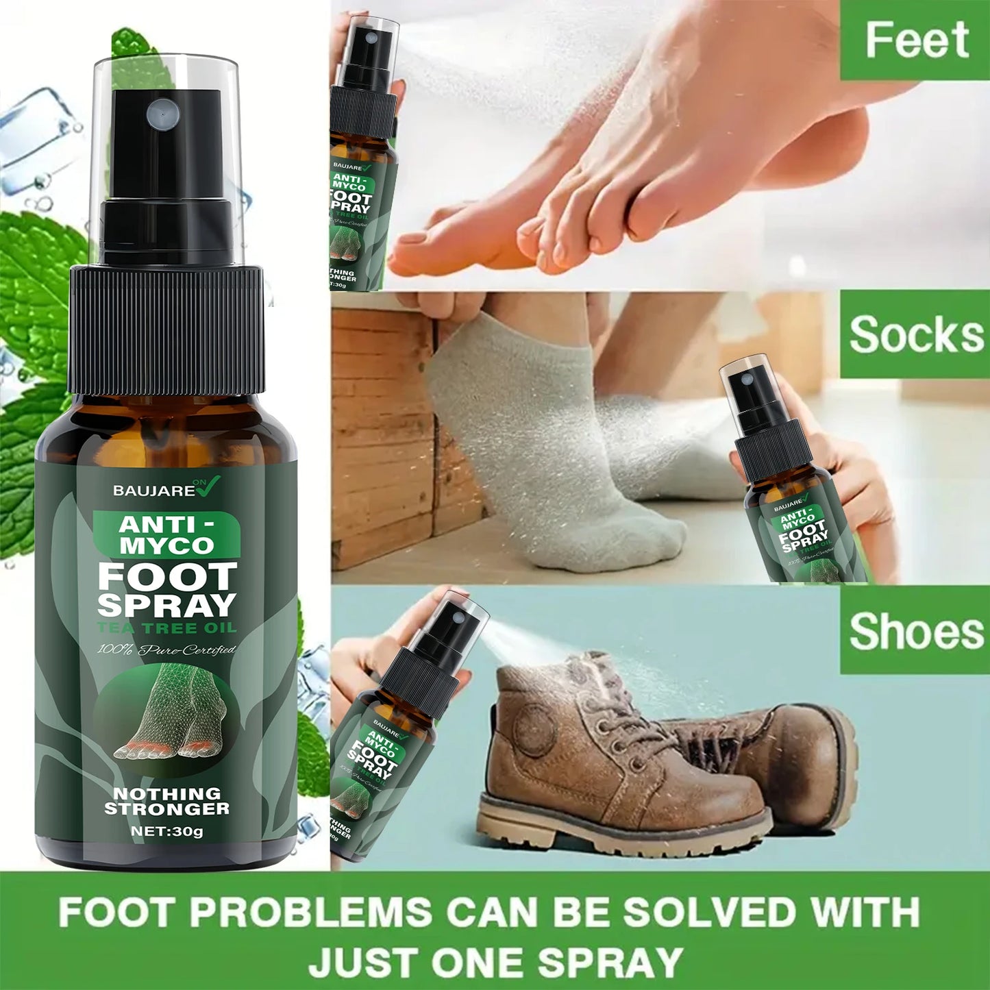 Tea Tree Oil Foot Spray – Moisturizing & Smoothing Skin