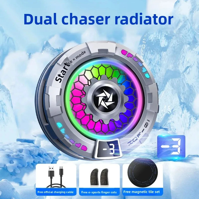 phone cooler for games mobile phone cooler gaming cooling fan mobile phone radiator phone cooling fan to cool magnetic cooler Peaceful Pleasures Health and Wellness Silver