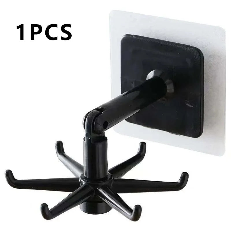 Rotating 7-Claw Hook Organizer – Kitchen & Bathroom Storage