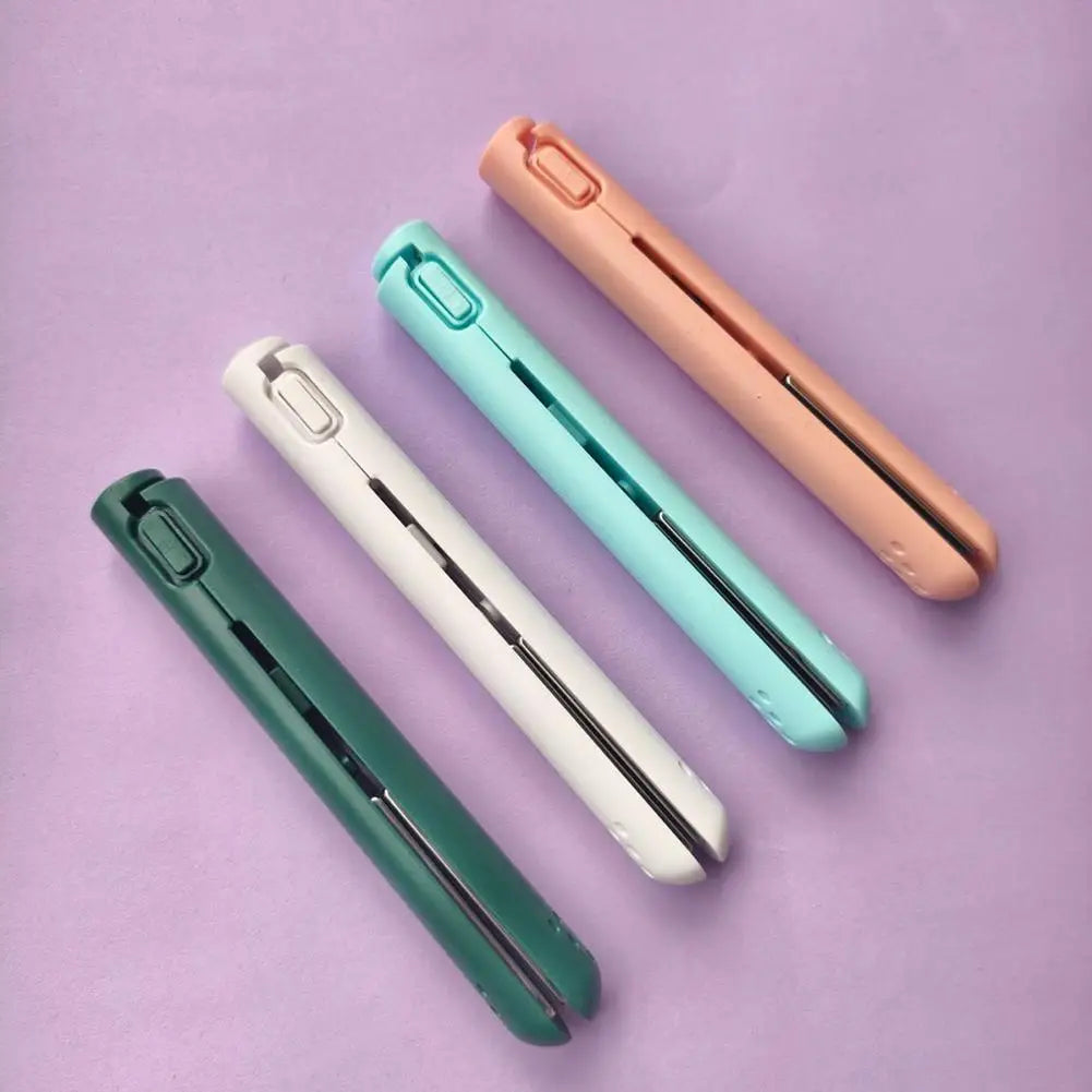 Mini 2-in-1 USB Ceramic Hair Straightener & Curler – Cordless