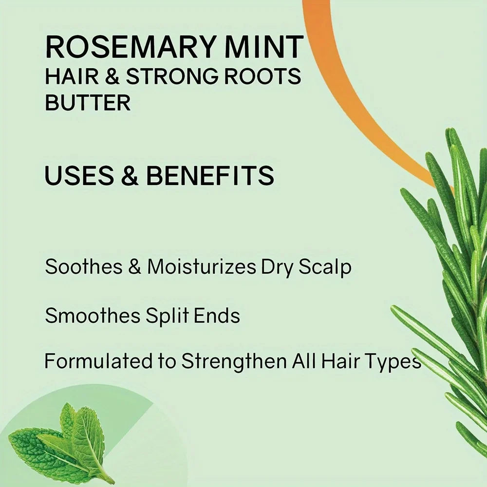 GZE Rosemary Mint Hair Butter – Growth & Root Strengthening 100g