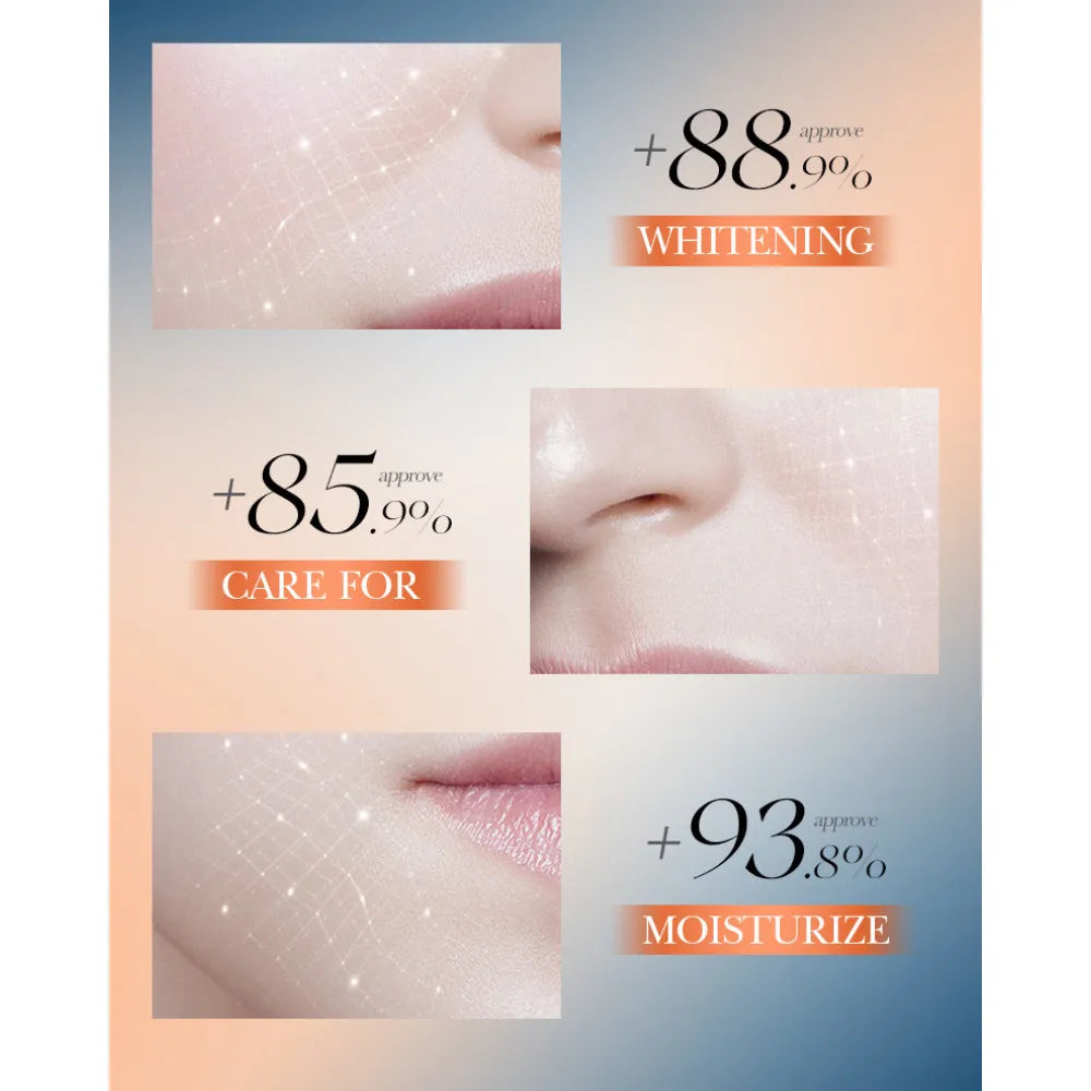 4pcs/box SADOER 5x Vitamin C Kit Whitening Moisturizing Travel Set(Facial Cleanser, Toner, Serum, Face Cream） Peaceful Pleasures Health and Wellness