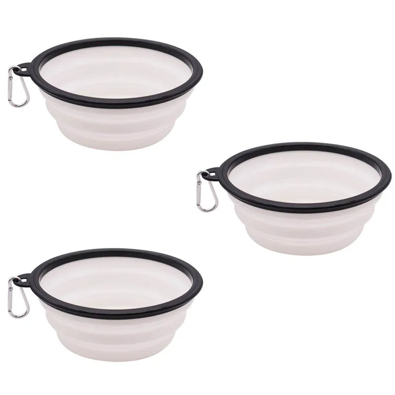 Collapsible TPE Pet Travel Bowl for Dogs & Cats – 350ml