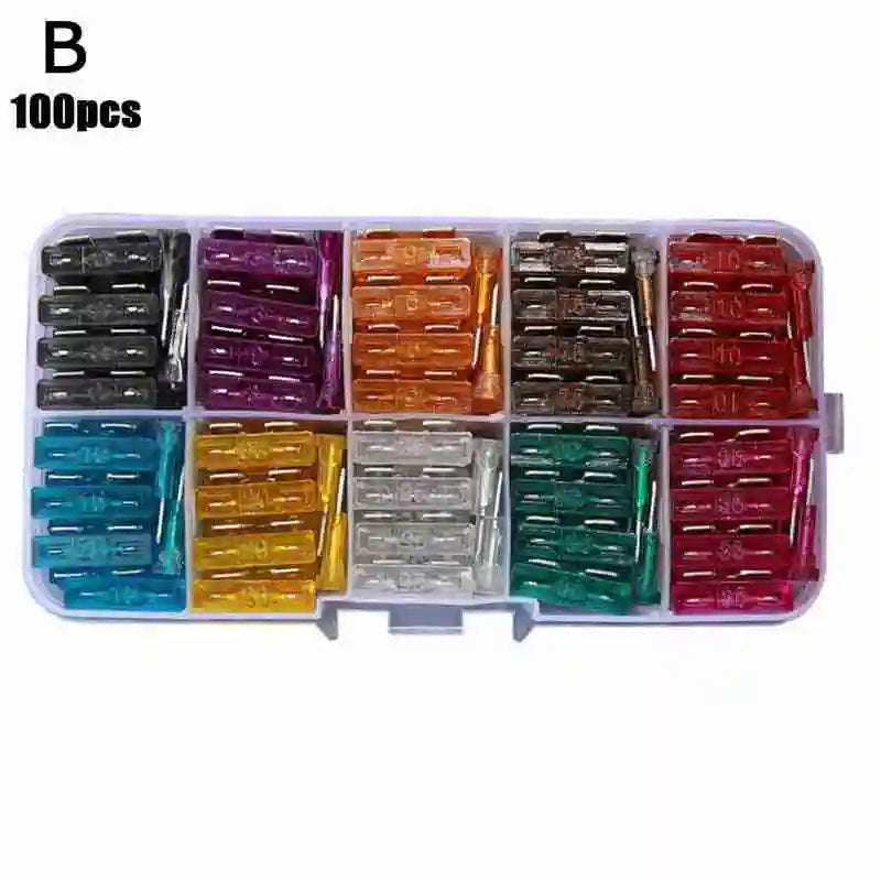 Automotive Mini Blade Fuses 50/100 Pack – 2A to 35A Assorted Peaceful Pleasures Health and Wellness B CN