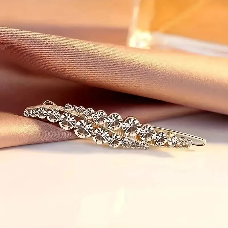 2pcs Elegant Leaf Hair Clips – Pearl & Rhinestone Barrettes Peaceful Pleasures Health and Wellness