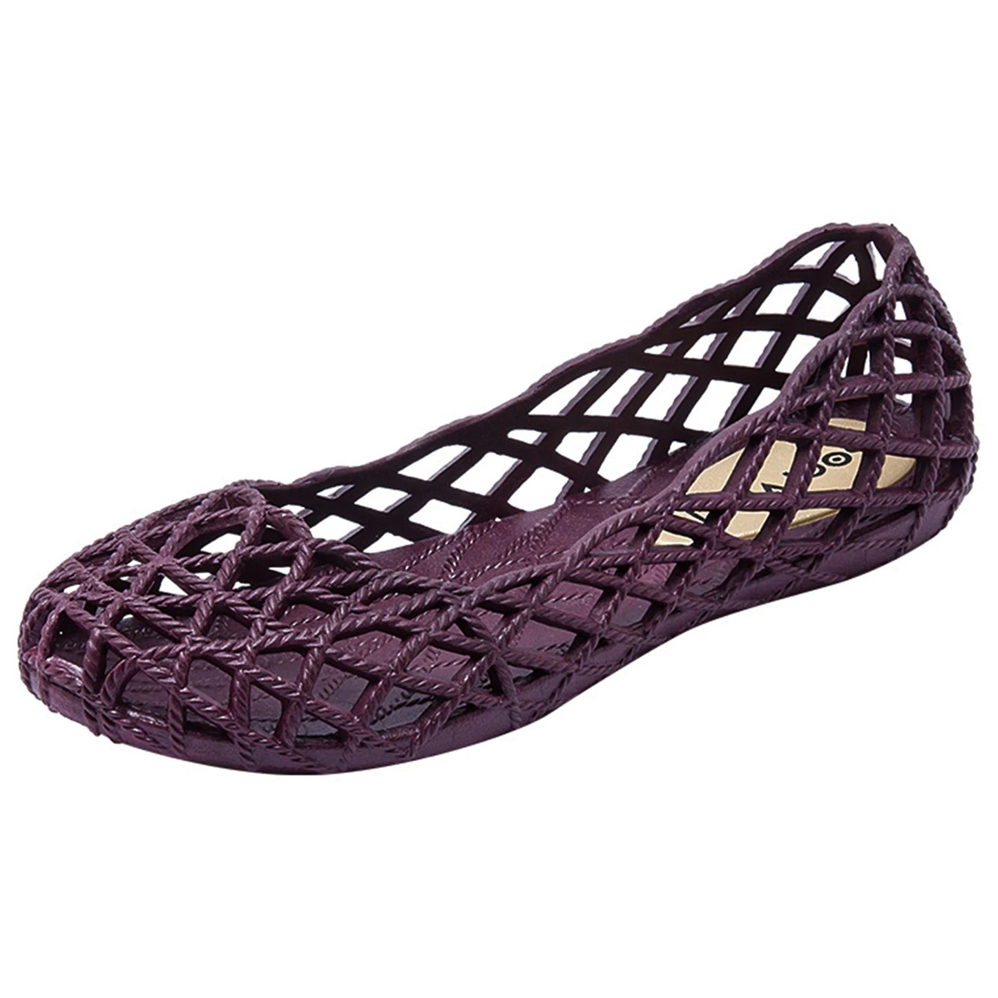 Women's Summer Casual Sandals Flat-Bottomed Comfortable Slip-On Shoes Gift for Christmas Birthday New Year Peaceful Pleasures Health and Wellness PURPLE 35