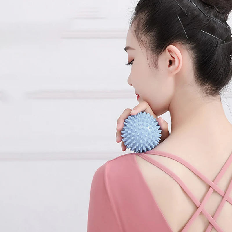 Hedgehog Massage Ball Yoga Fascia Ball Exercise Fitness Muscle Relaxation Massage Stick Shoulder Neck Leg Plantar Meridian Ball Peaceful Pleasures Health and Wellness