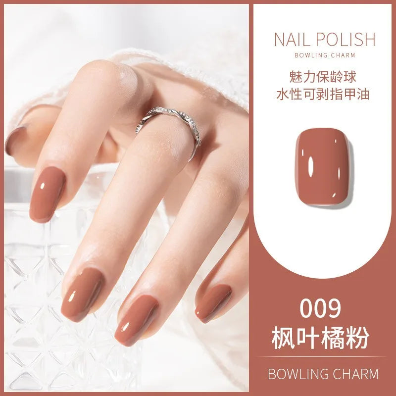 40 Colors Water-Based Nail Polish | Quick Dry No-Lamp Tearable