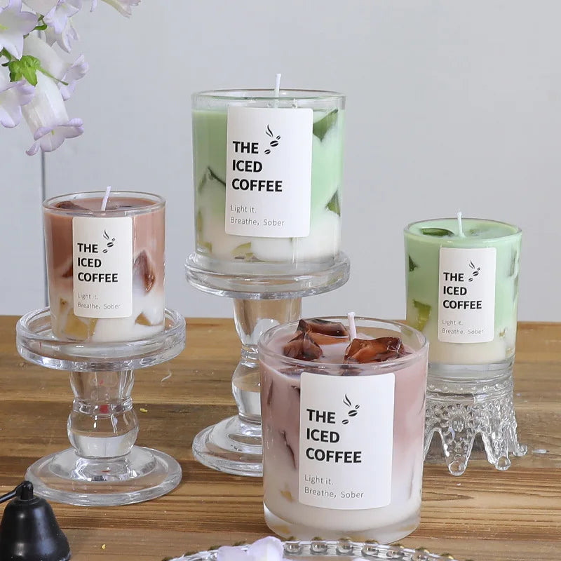 Jelly Wax Coffee Cup Aromatherapy Bedroom Smoke Free Candles Romantic Atmosphere Fragrance Peaceful Pleasures Health and Wellness