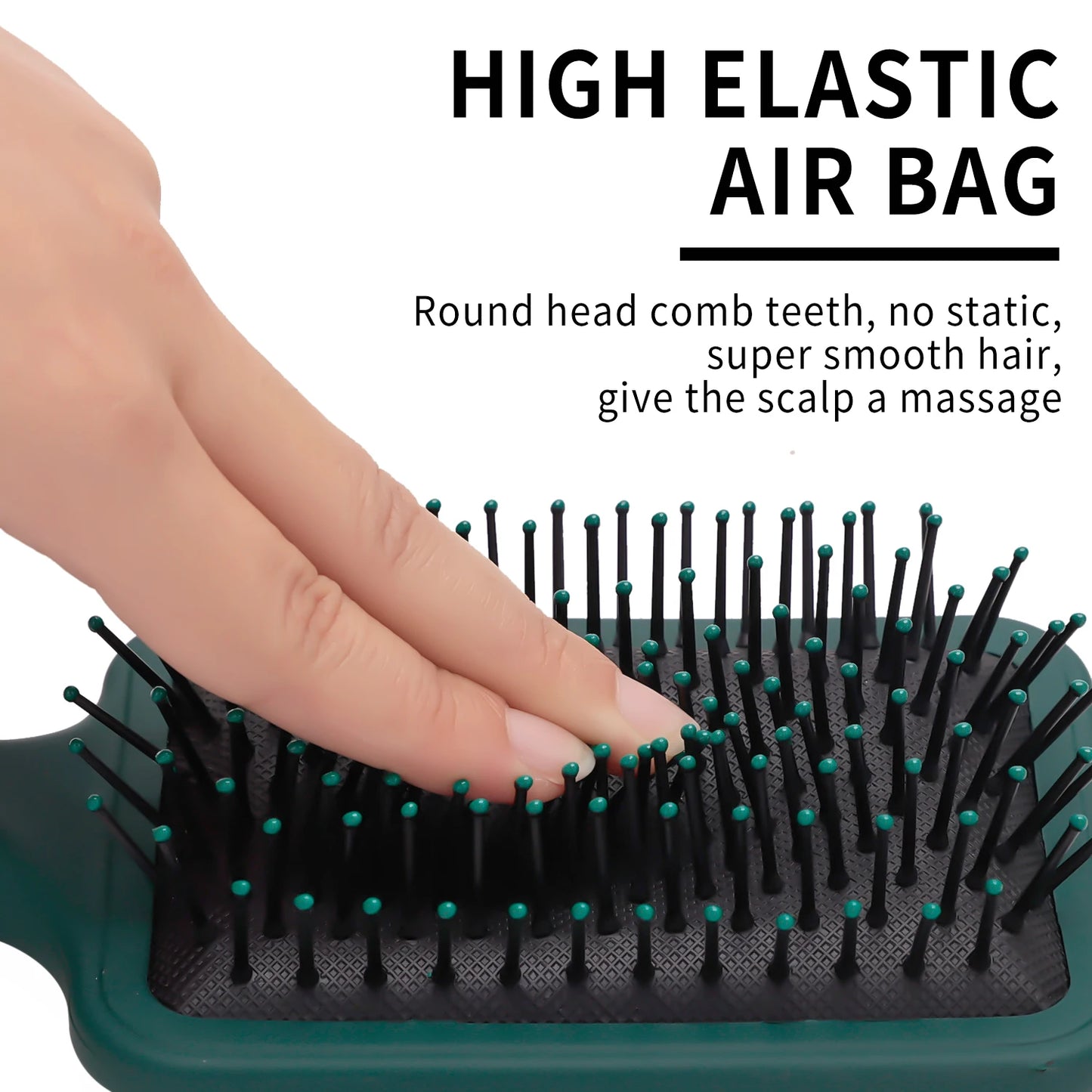 Massage Oval Comb Hair Brush Set Anti Static With Silicone Cushion Base Detangling Brush Round Hair Brush Vent Hair Brush Peaceful Pleasures Health and Wellness