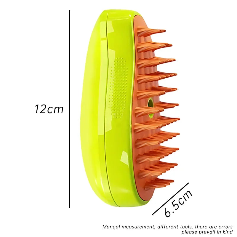 3-in-1 Electric Steam Spray Pet Grooming Brush – Dogs & Cats