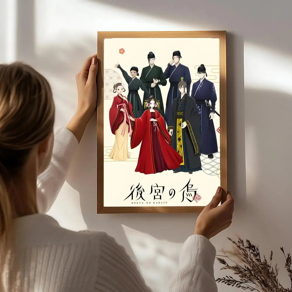 Raven of the Inner Palace Anime Poster | HD Self-Adhesive Wall Art Anime Wall Poster Peaceful Pleasures Health and Wellness White6 15X20cmNoframe