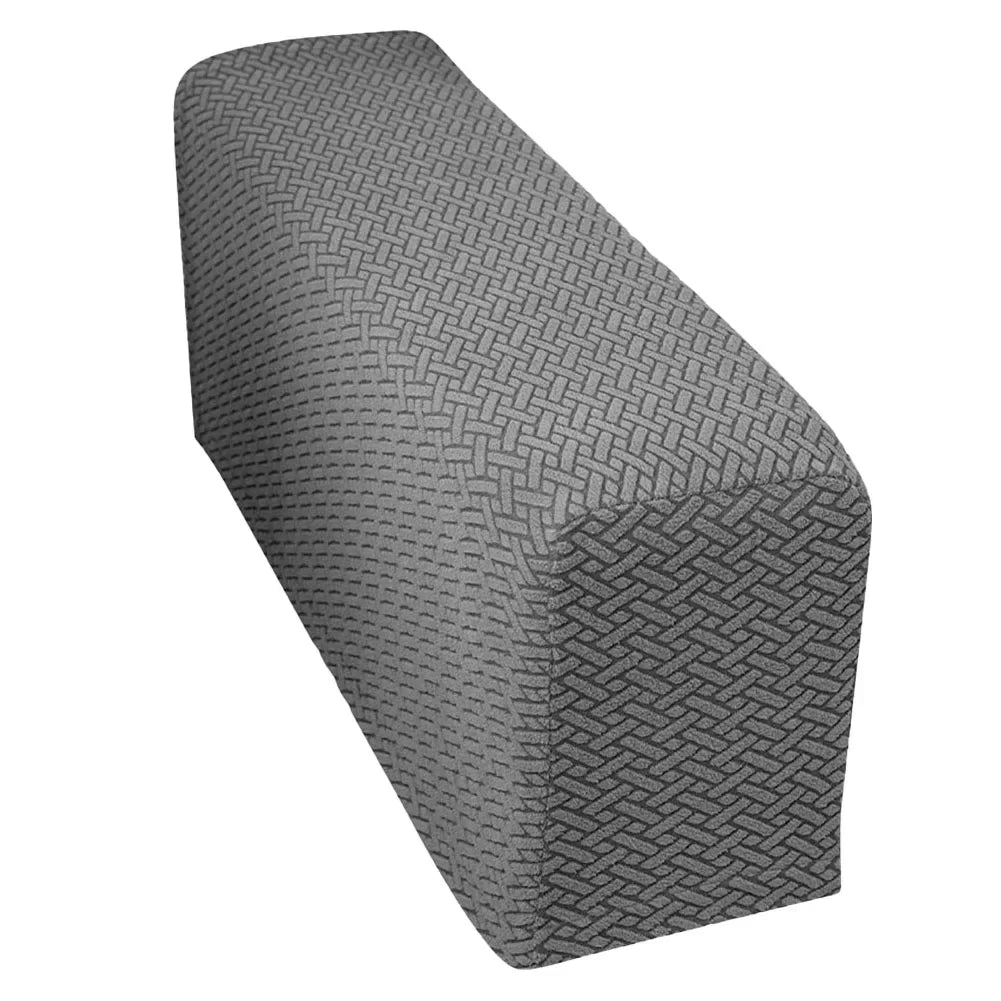 Sofa Arm Covers – Washable Checkered Armrest Slipcovers with Anti-Slip Pins | Set of 2 Peaceful Pleasures Health and Wellness gray United States