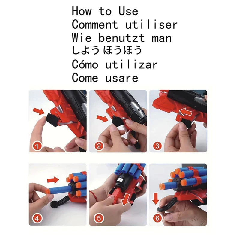 Kids Spider Web Shooter Glove Toy | Cosplay Wristband Launcher