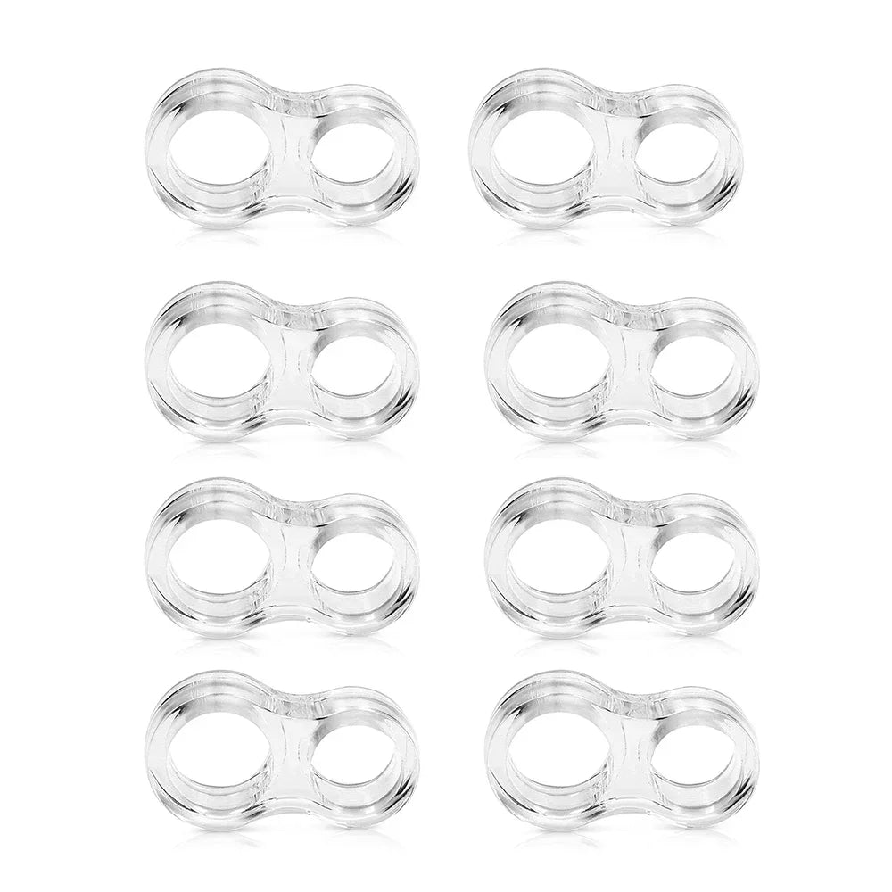 Stop Floor Door Stops Buffer No Drill Door Stopper Home Improvement Furniture Wall Safety Hardware Transparent Supplies Silicone Peaceful Pleasures Health and Wellness 8pcs 1